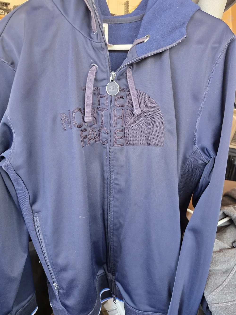 The North Face Men’s Navy Zip-Up Hooded Jacket